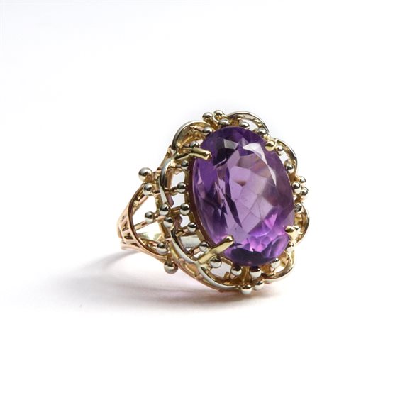 Ring Goldside Woman in Rose Gold Ametista AN.GS0014 - AN.GS0014